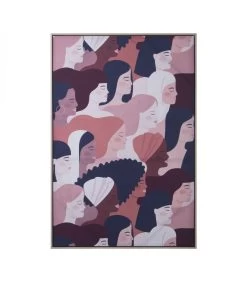 Tableau Décoratif Femmes Du Monde - 80x4.2x120cm