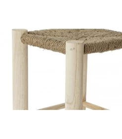 Tabouret Bois Et Corde -Produits Menagers Boutique tabouret bois et corde 2
