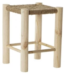 Tabouret Bois Et Corde
