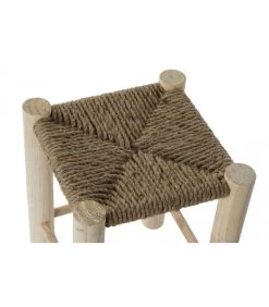 Tabouret Bois Et Corde -Produits Menagers Boutique tabouret bois et corde 3