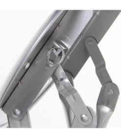 Tabouret D'appoint Pliable Métal Assise Similicuir Gris - 30x30x45cm -Produits Menagers Boutique tabouret d appoint pliable metal assise similicuir gris 30x30x45cm 4