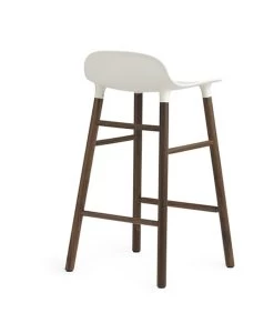 Tabouret De Bar En Noyer Et Assise Blanche Hauteur 65cm - Normann Copenhagen 10 Tabouret De Bar En Noyer Et Assise Blanche Hauteur 65cm - Normann Copenhagen -Produits Menagers Boutique tabouret de bar blanc 3