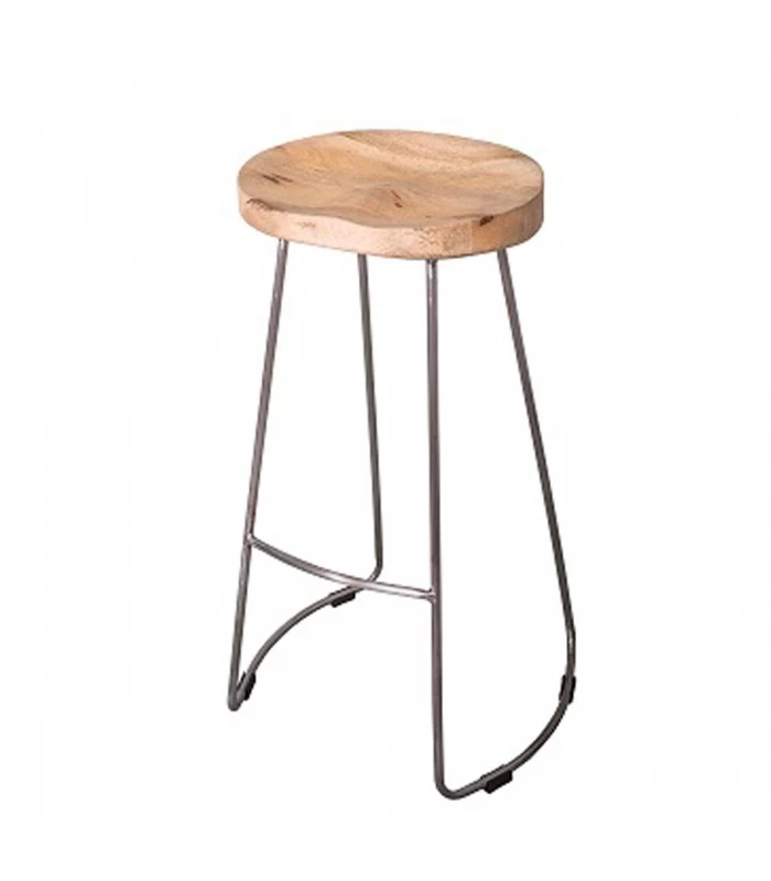 Tabouret De Bar Design En Bois Et Métal 3 Tabouret De Bar Design En Bois Et Métal