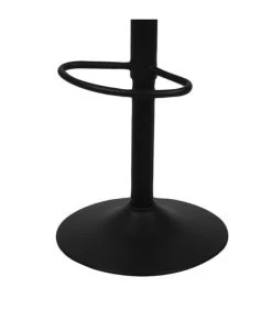 Tabouret De Bar Métal Noir Et Assise Similicuir Noir - H88cm à 108cm -Produits Menagers Boutique tabouret de bar metal noir et assise similicuir noir h88cm a 108cm 2