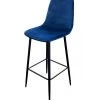 Tabouret De Bar Métal Noir Et Assise Velours Bleu - 42x47x108cm 1 Tabouret De Bar Métal Noir Et Assise Velours Bleu - 42x47x108cm -Produits Menagers Boutique tabouret de bar metal noir et assise velours bleu 42x47x108cm
