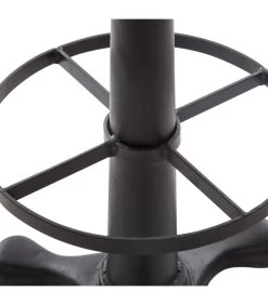 ATMOSPHERA Tabouret De Bar Rond Cuir Marron Et Métal Noir 35x35x80.5cm -Produits Menagers Boutique tabouret de bar rond cuir marron et metal noir 35x35x805cm 2