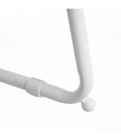 Tabouret De Bar Rond En Métal Blanc Et Bois - 40x41x70.5cm -Produits Menagers Boutique tabouret de bar rond en metal blanc et bois 40x41x705cm 2