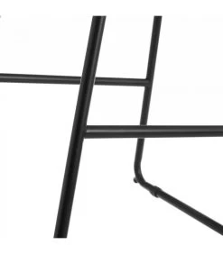 Tabouret De Bar Rond En Métal Noir Et Bois - 40x41x70.5cm -Produits Menagers Boutique tabouret de bar rond en metal noir et bois 40x41x705cm 3