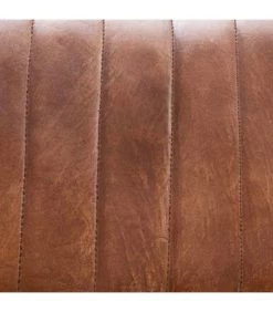 ATMOSPHERA Tabouret De Bar Vintage Cuir Marron Et Métal Noir 41x38.5x75cm -Produits Menagers Boutique tabouret de bar vintage cuir marron et metal noir 41x385x75cm 3