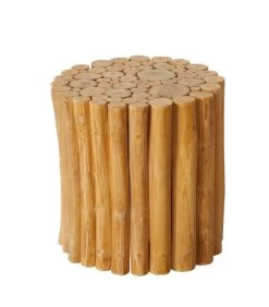 Tabouret En Teck Rond H30cm