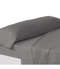 Taie De Traversin Grise - 45x110cm