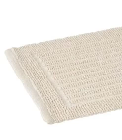 Tapis De Bain 100% Coton Blanc 60x40cm -Produits Menagers Boutique tapis de bain 100 coton blanc 60x40cm 2