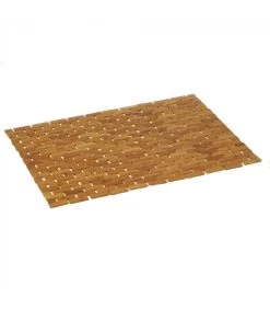 Tapis De Bain Caillebotis Bambou - 50x70cm