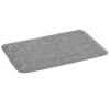 Tapis De Bain Mémoire De Forme Motifs Galets Gris 60x40cm
