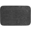 Tapis De Bain Mémoire De Forme Motifs Galets Gris Foncé 50x80cm -Produits Menagers Boutique tapis de bain memoire de forme motifs galets gris fonce 50x80cm