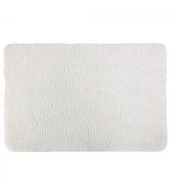 Tapis De Bain Microfibre Blanc - 60x90cm