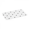 Tapis De Bain Microfibre Blanc à Pois Noirs - 45x70cm -Produits Menagers Boutique tapis de bain microfibre blanc a pois noirs 45x70cm