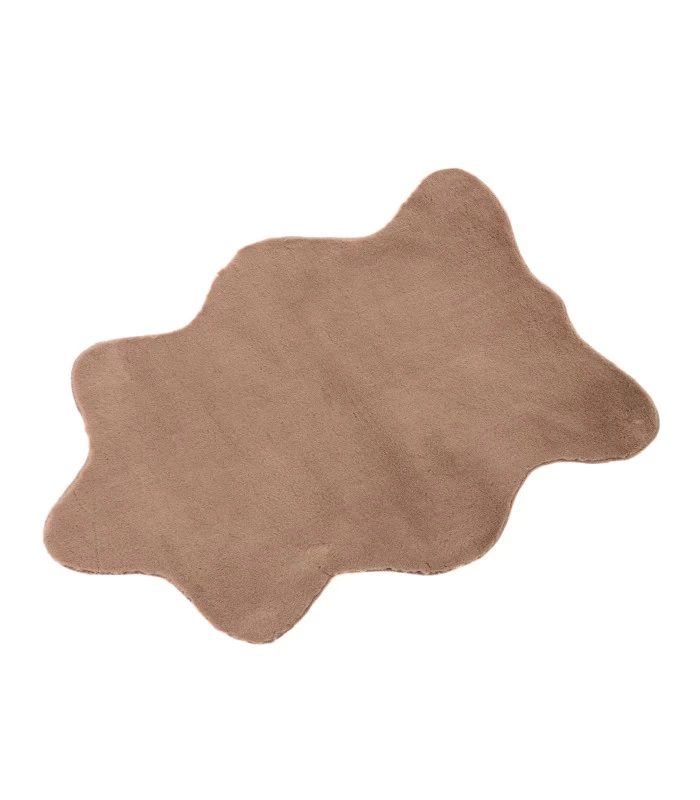 Tapis Descente De Lit Doux Taupe 60x90cm
