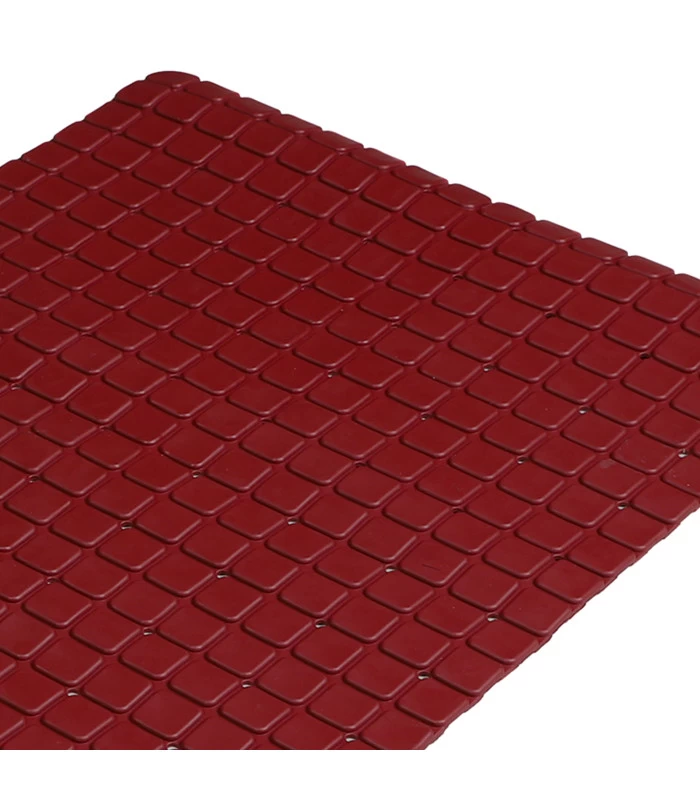 Tapis Fond De Baignoire Antidérapant PVC Rouge Bordeaux Mosaic 5 Tapis Fond De Baignoire Antidérapant PVC Rouge Bordeaux Mosaic – Image 3