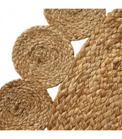 Tapis Rond Déco Jute - Diamètre 120cm -Produits Menagers Boutique tapis rond deco jute diametre 120cm 1