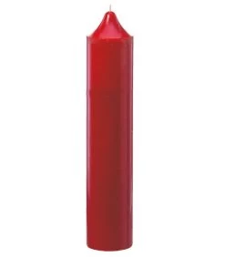 Très Grande Bougie Cire Rouge - Hauteur 50cm