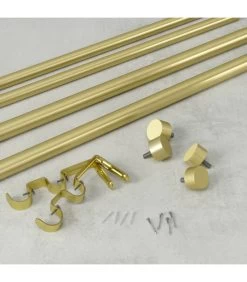 Umbra Tringle à Rideaux Double En Métal Doré Extensible De 91 à 168cm -Produits Menagers Boutique tringle a rideaux double en metal dore extensible de 91 a 168cm 3