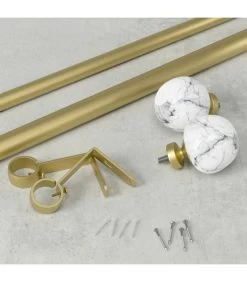 Umbra Tringle à Rideaux En Métal Doré Extensible De 91 à 183cm -Produits Menagers Boutique tringle a rideaux en metal dore extensible de 91 a 183cm 4