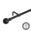 Tringle à Rideaux Extensible Métal Noir Boules ABS - 122 à 211cm -Produits Menagers Boutique tringle a rideaux extensible metal noir boules abs 122 a 211cm
