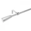 Tringle à Rideaux Extensible Pentagone Métal Argenté - 122 à 211cm -Produits Menagers Boutique tringle a rideaux extensible pentagone metal argente 122 a 211cm