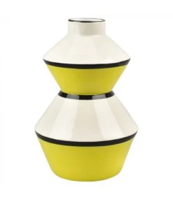 Vase Céramique Design Safran - 14x14x22cm