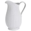 Vase Cruche En Porcelaine Blanche 19x14x24cm -Produits Menagers Boutique vase cruche en porcelaine blanche 19x14x24cm