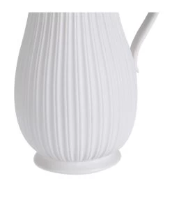 Vase Cruche En Porcelaine Blanche 19x14x24cm -Produits Menagers Boutique vase cruche en porcelaine blanche 19x14x24cm 2