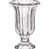 Vase Vasque En Verre Rayures - 15x15x24cm